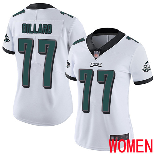 Women Philadelphia Eagles 77 Andre Dillard White Vapor Untouchable NFL Jersey Limited Player Football